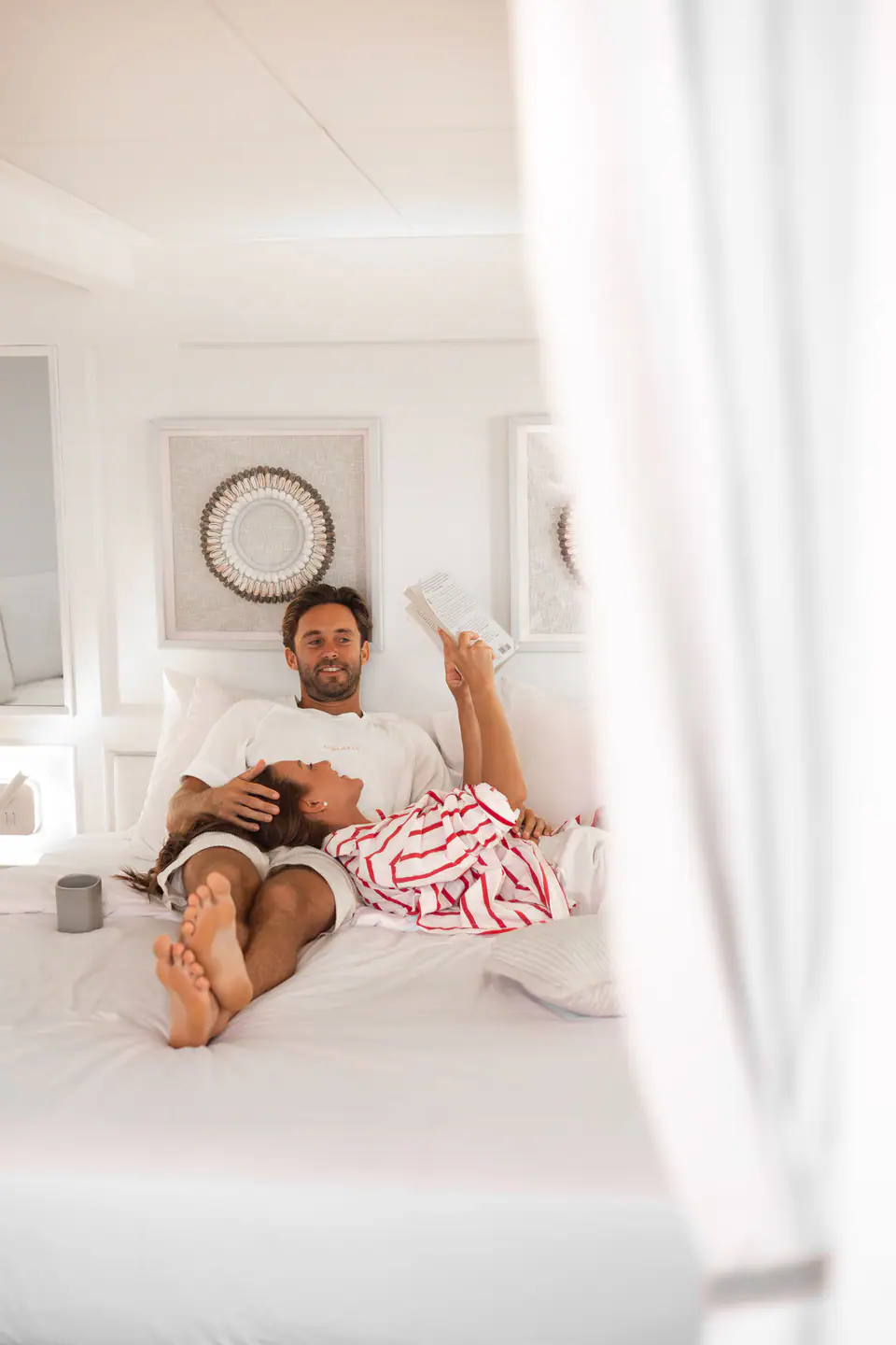 Luxury Cabins Luxury cabin interior with couple