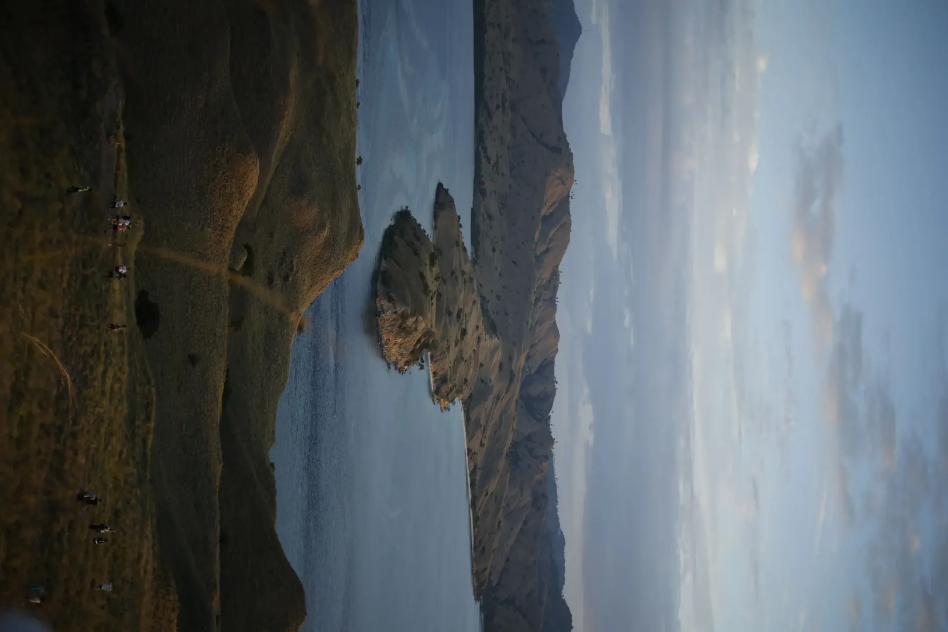 Padar Island panorama in Komodo, compared with Raja Ampat